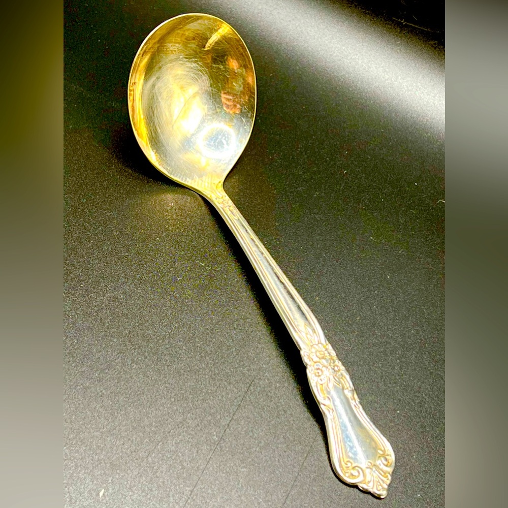 Vintage Wm A Rogers Oneida Silver Plated Vanessa Francesca Ladle Spoon 6.5 in
